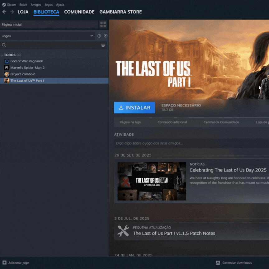 Tutorial de ativação na Steam